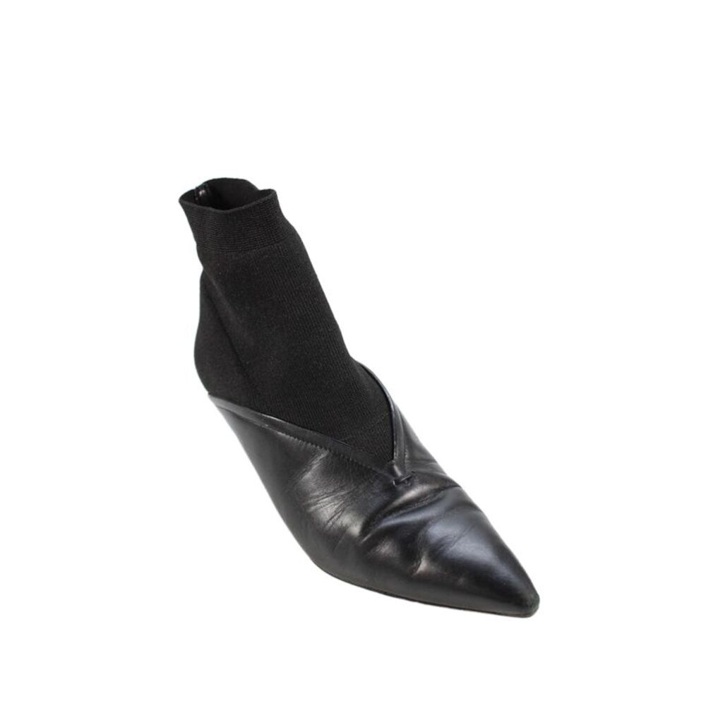 Mercedes Castillo Womens Leather Pointed Toe Ankle Boots Shoes Black Size 8.5